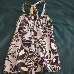 CLOSET CLOSING AQUA Silk Blouse